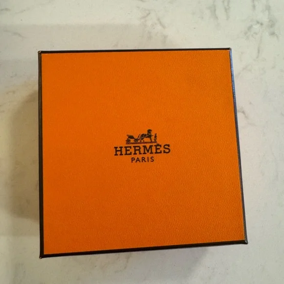 Hermes behapi double tour leather bracelet classic orange gold authentic - Picture 4 of 9